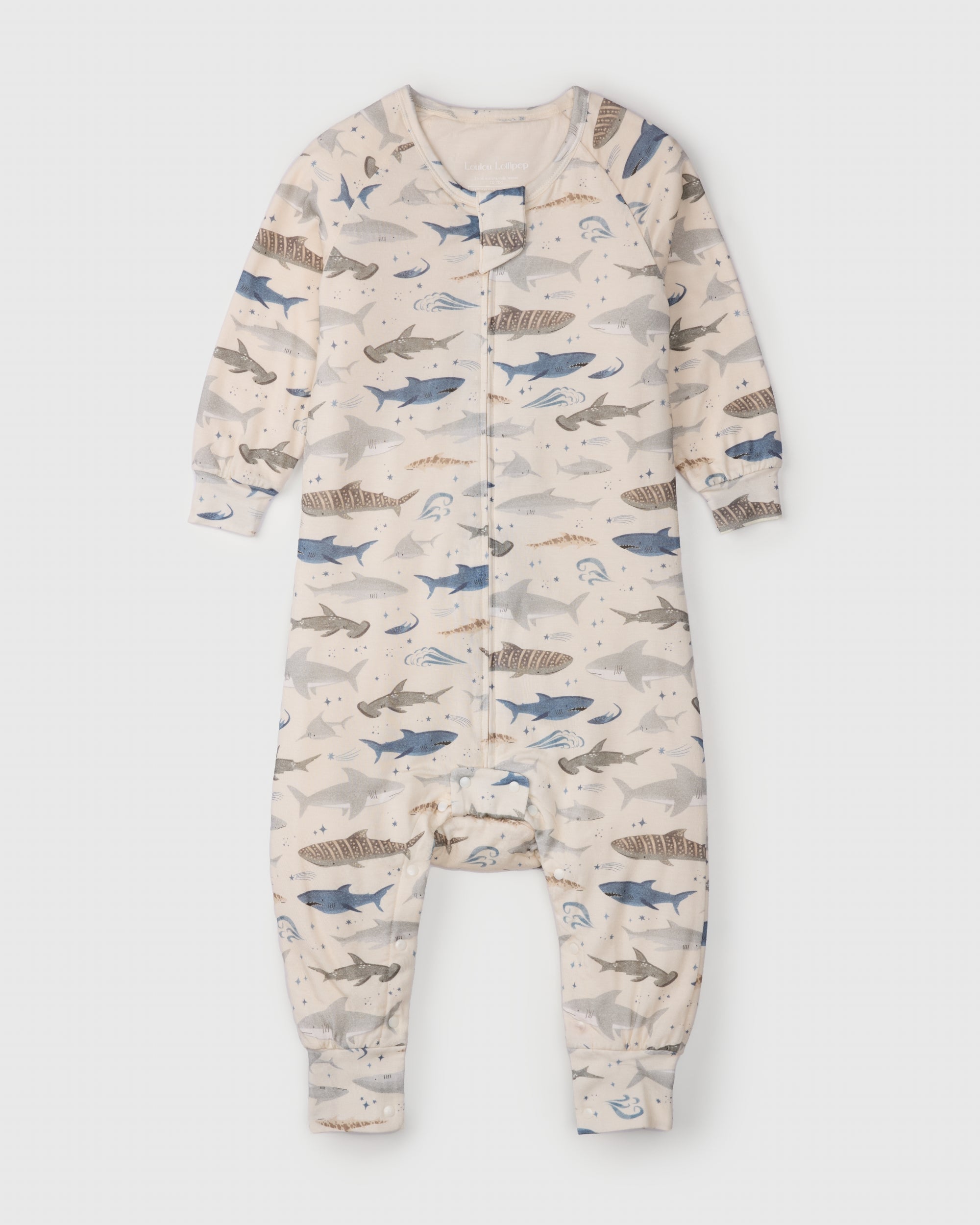 TENCEL™ Sleepsuit 1.0 TOG - Smiley Sharks