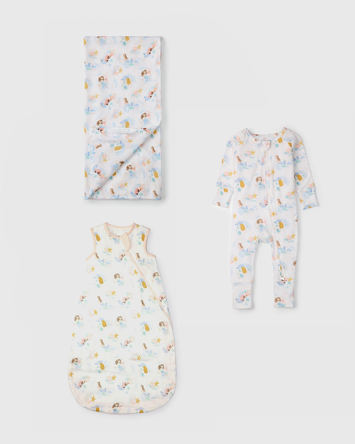 Baby Sleep Gift Bundle - Mermaids 6-12M