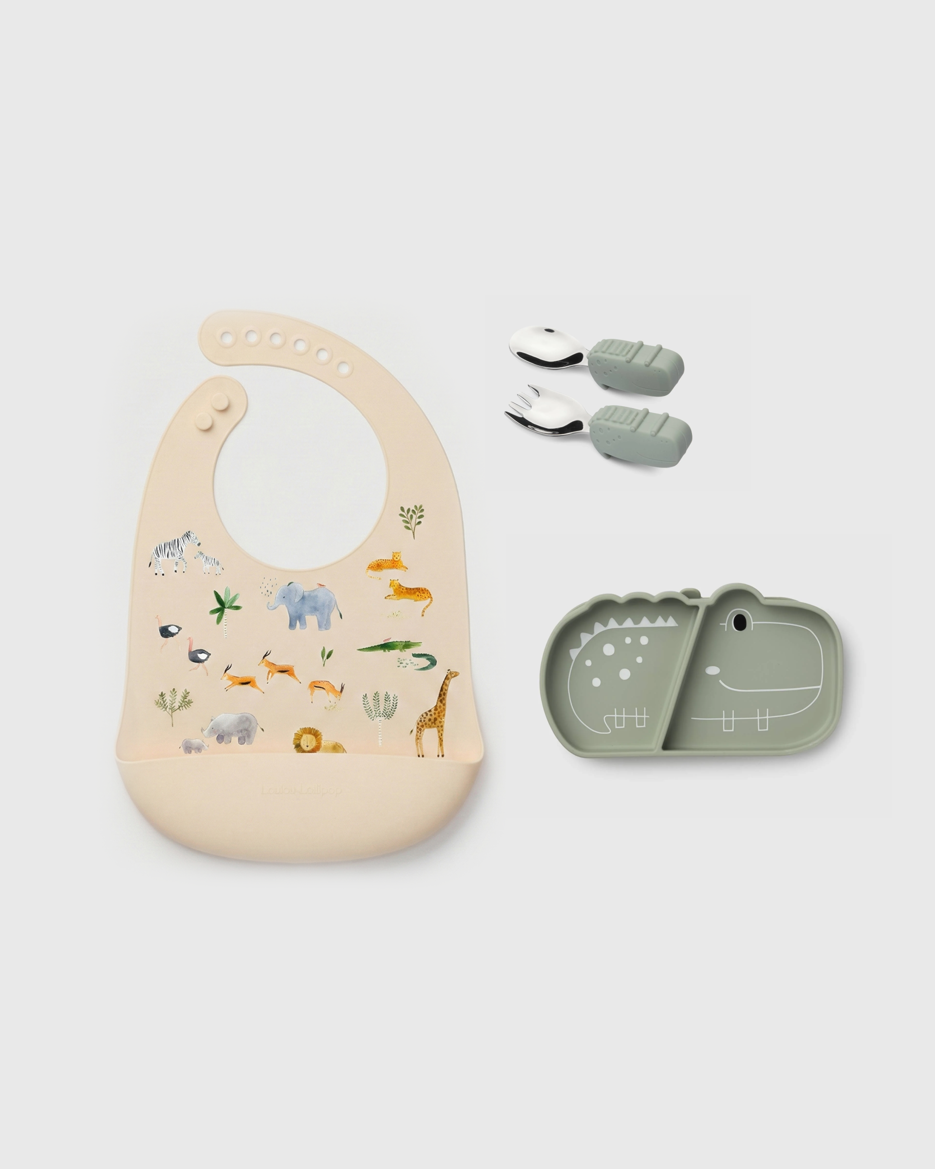 Baby Learning & Feeding Bundle - Aly Alligator