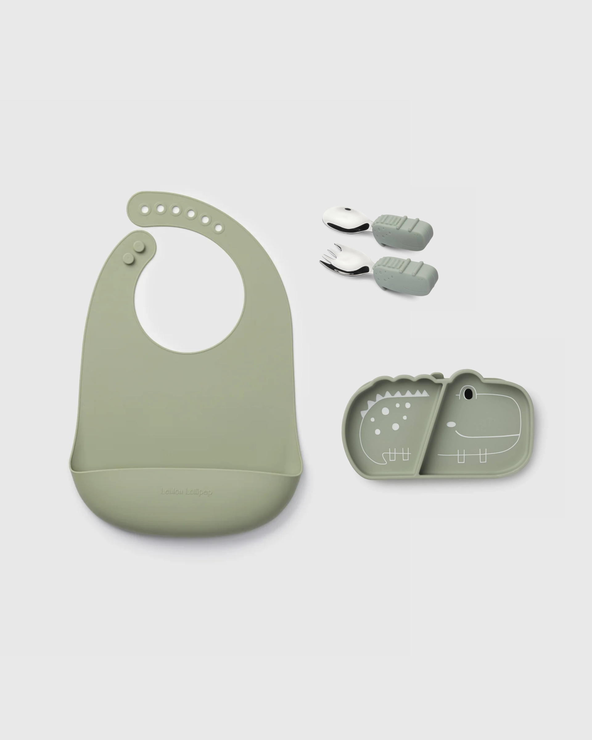 Baby Learning & Feeding Bundle - Alligator