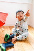 Baby Long Sleeve Pajama - Canada All Over Print