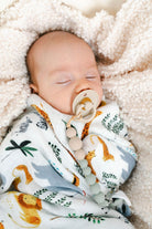 Baby Muslin Swaddling Blanket - Safari Jugnel