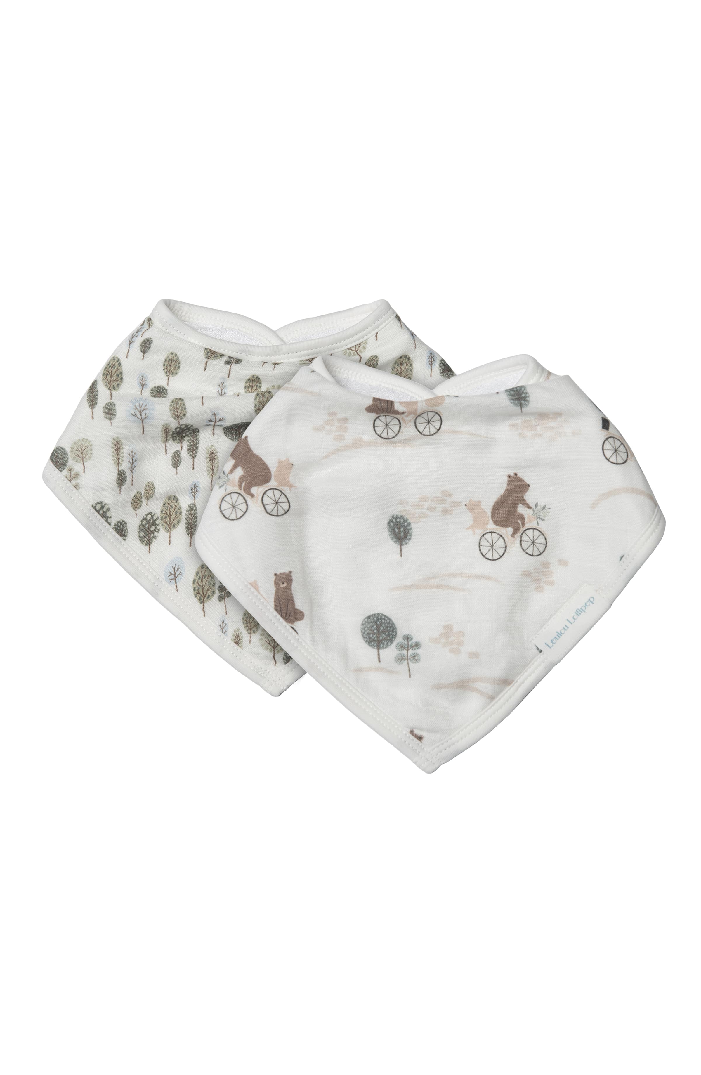 Bandana-Bib-Set-2-Pack-Bears-on-Bikes-1