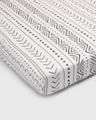 Muslin-Fitted-Crib-Sheet-White-Mudcloth-1