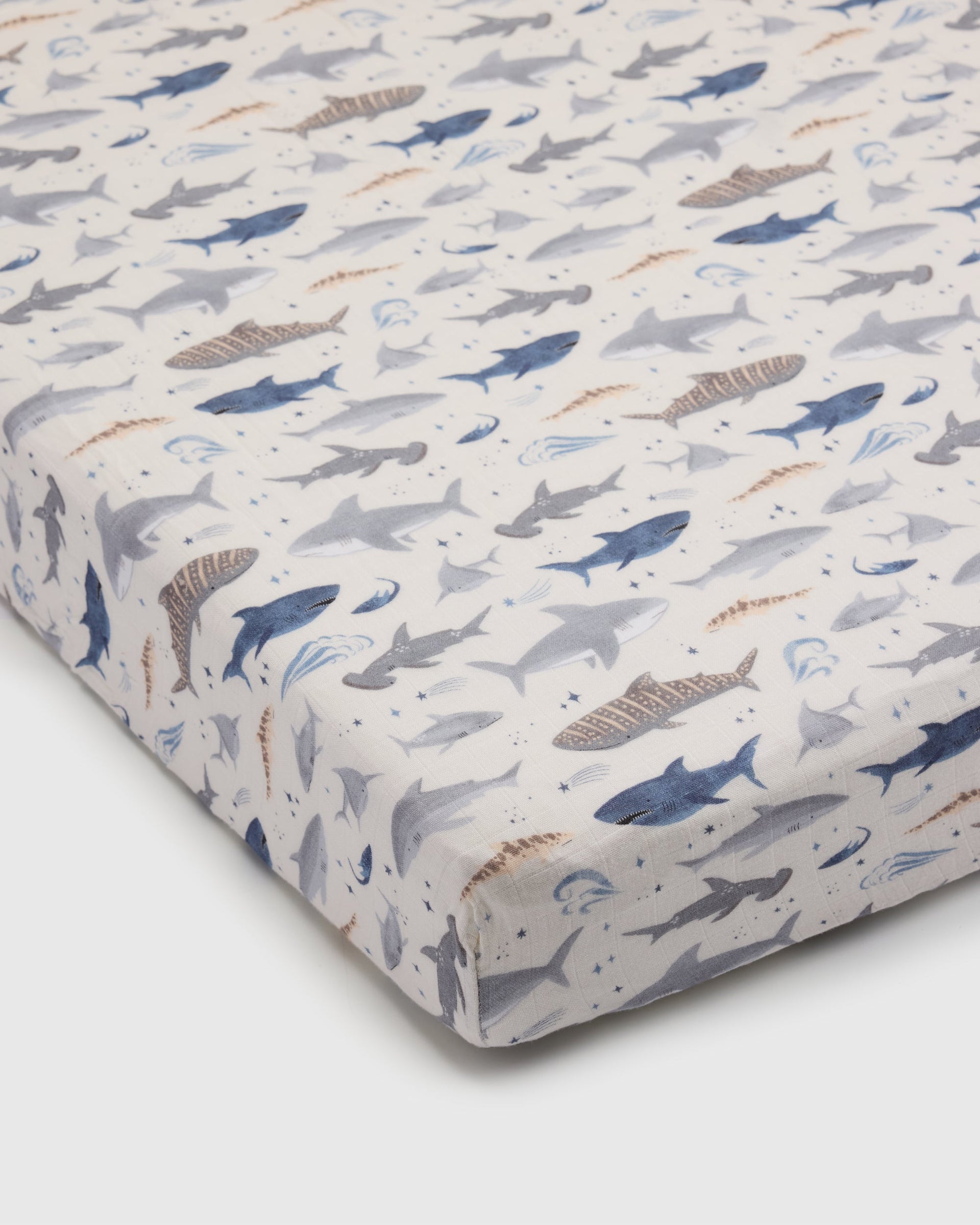 LouLou Lollipop Fitted Crib Sheet - Pastel Rainbow