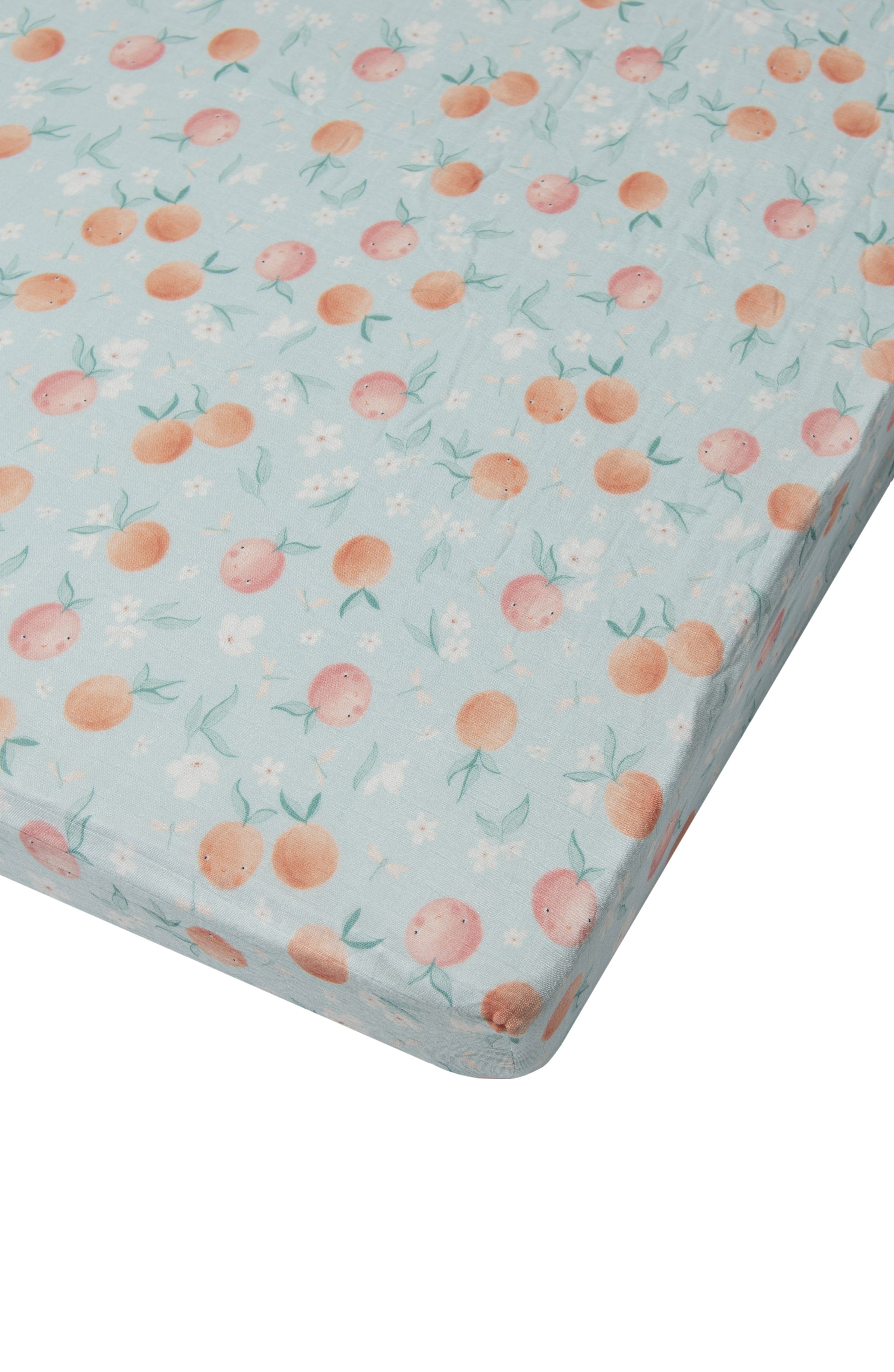 Muslin-Fitted-Crib-Sheet-Peaches-1