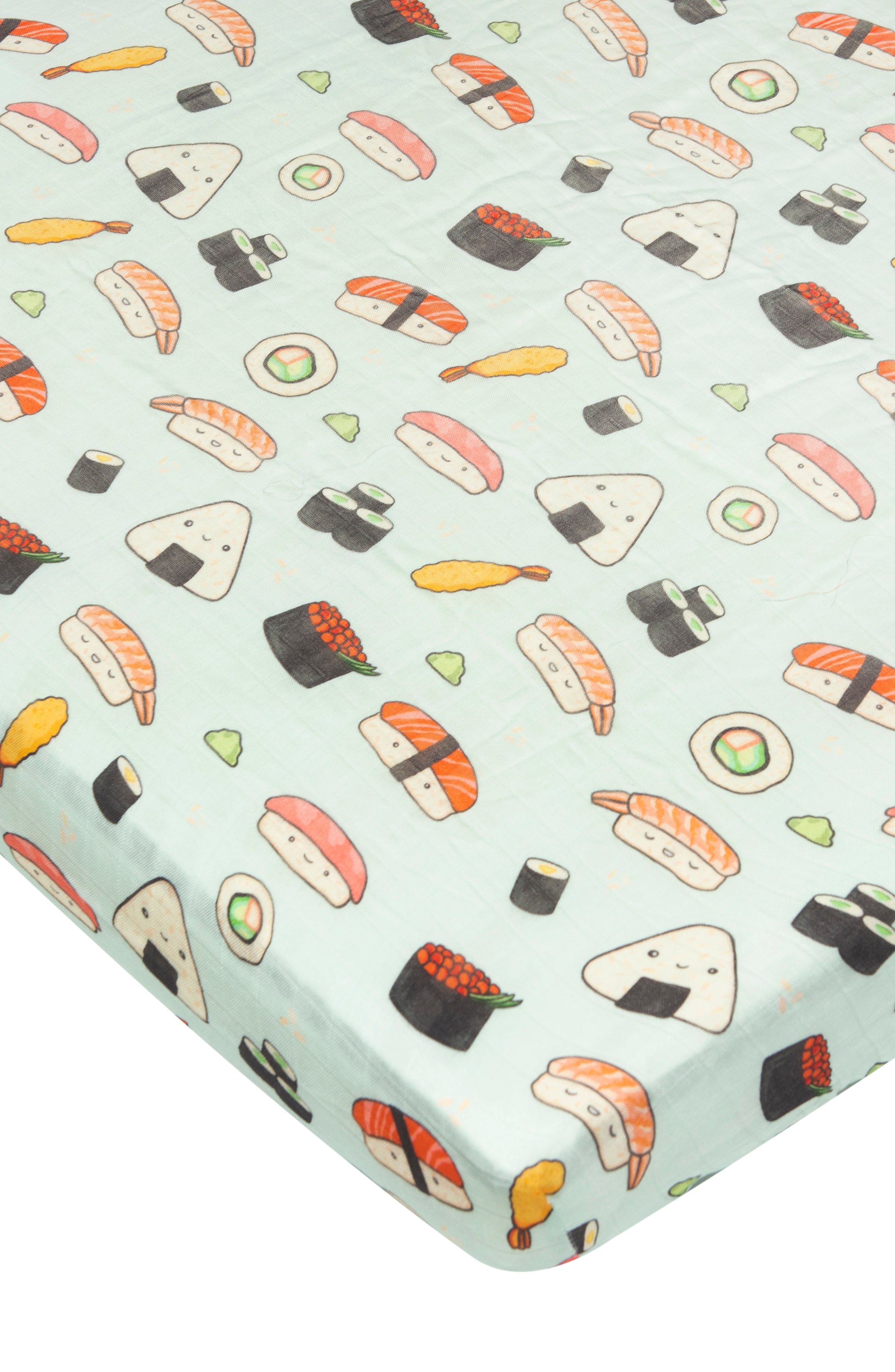 Muslin-Fitted-Crib-Sheet-Sushi-1