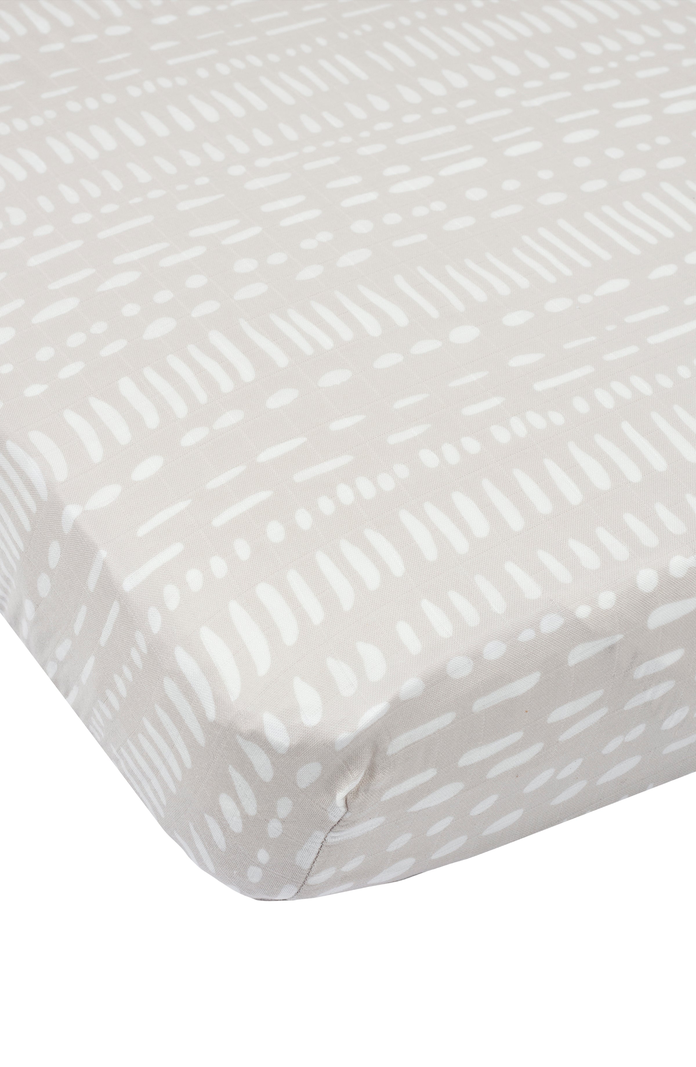 Muslin-Fitted-Crib-Sheet-Grey-Mudcloth-1