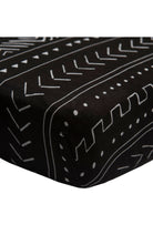 Muslin-Fitted-Crib-Sheet-Black-Mudcloth-2