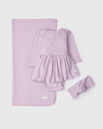 Newborn Gfit Set - Waffle Lavender 2