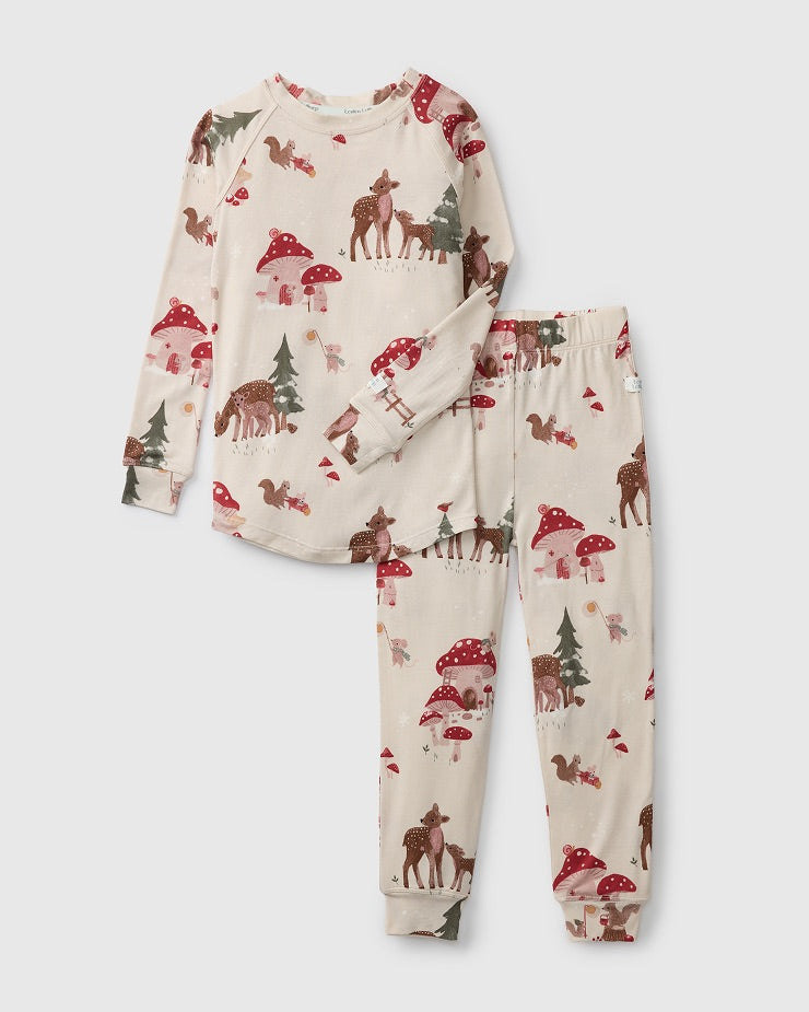 Long Sleeve Pajama Set TENCEL™ Forest Families