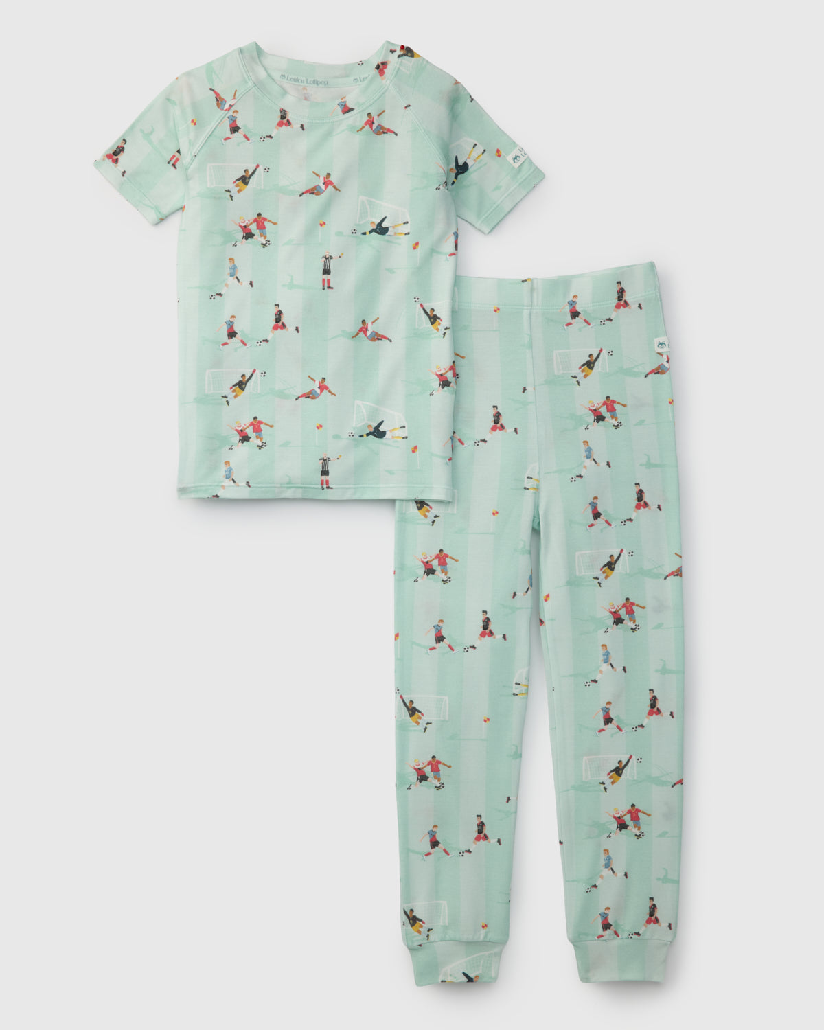 Short Sleeve Long Pants Pajama Set — The Beautiful Game TENCEL