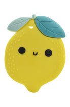 Loulou Lollipop FDA-compliant food-grade silicone teether Lemon — front view on white background