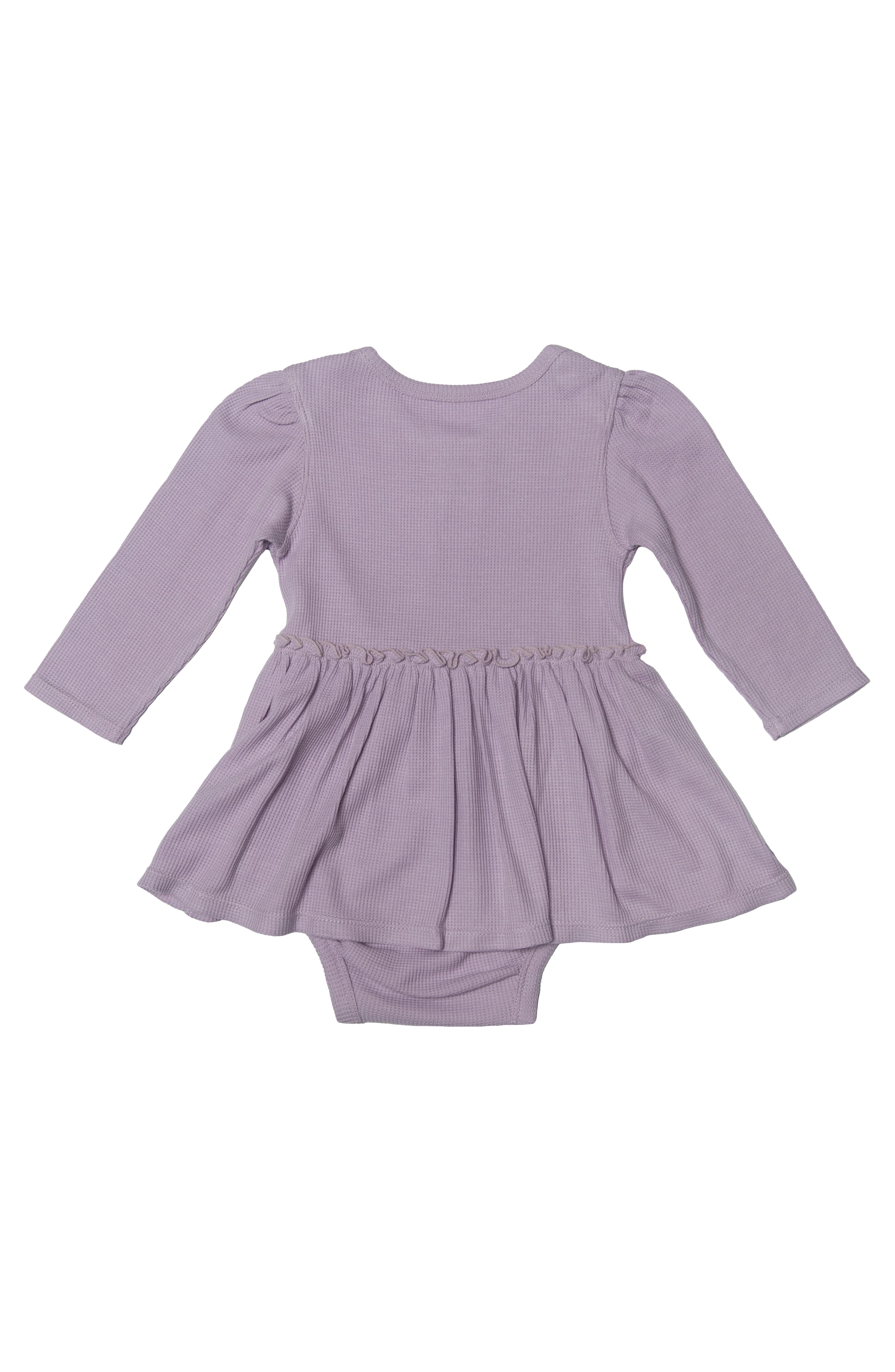 Waffle-Long-Sleeve-Bodysuit-Dress-Lavender-4