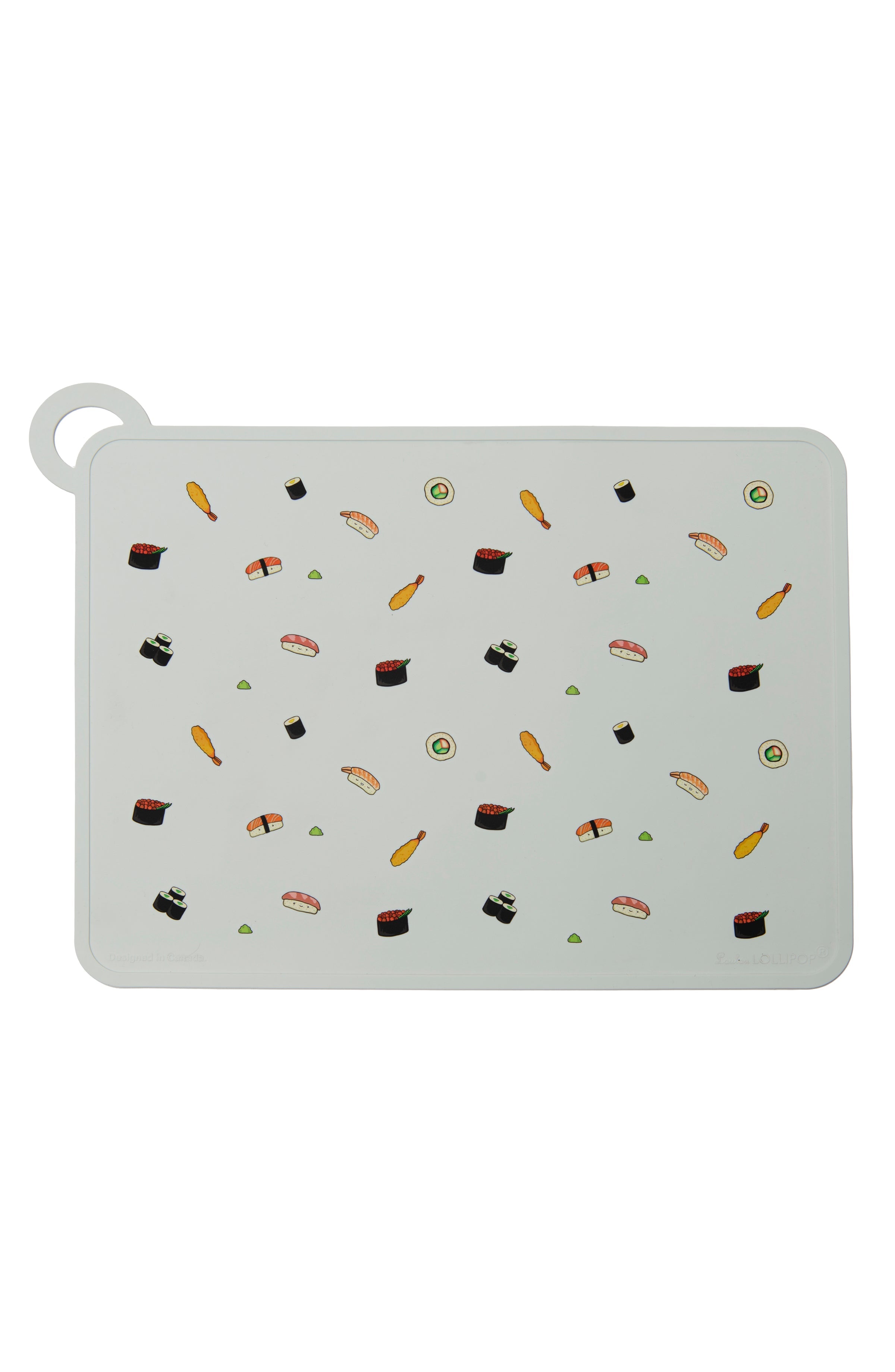 Loulou Lollipop Placemat in Sushi — front view on white background