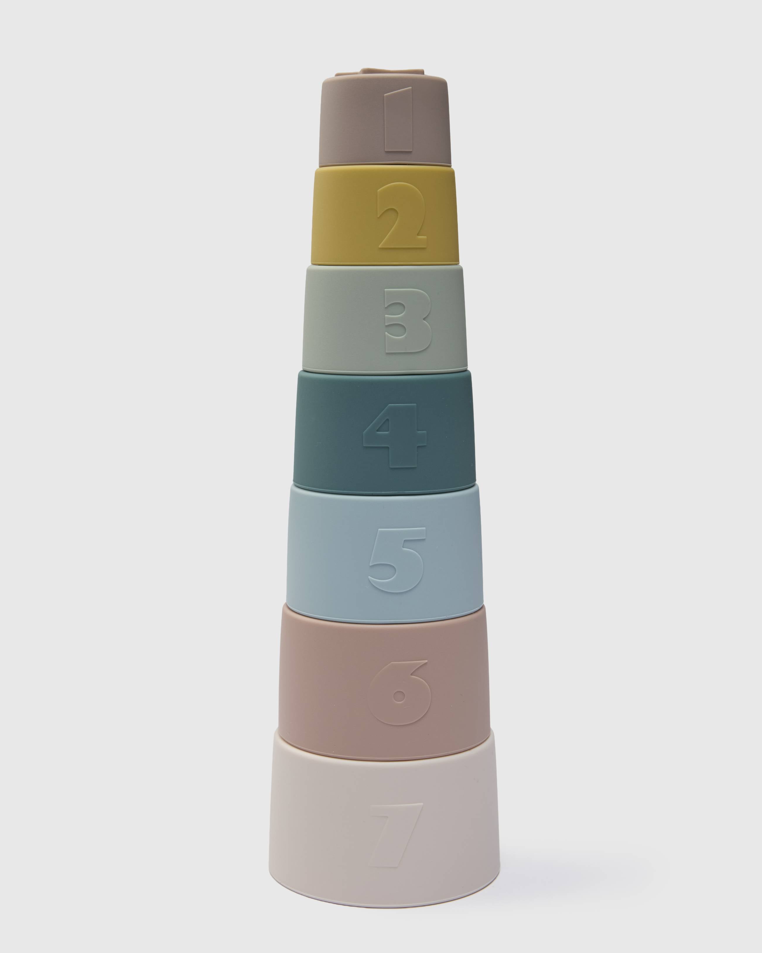 Loulou Lollipop Stacking Cups in Classic — front view on white background