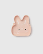 Loulou Lollipop Snack Plate in Bailey Bunny - front view on white background