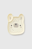 Loulou Lollipop Snack Plate in Lane Llama - front view on white background