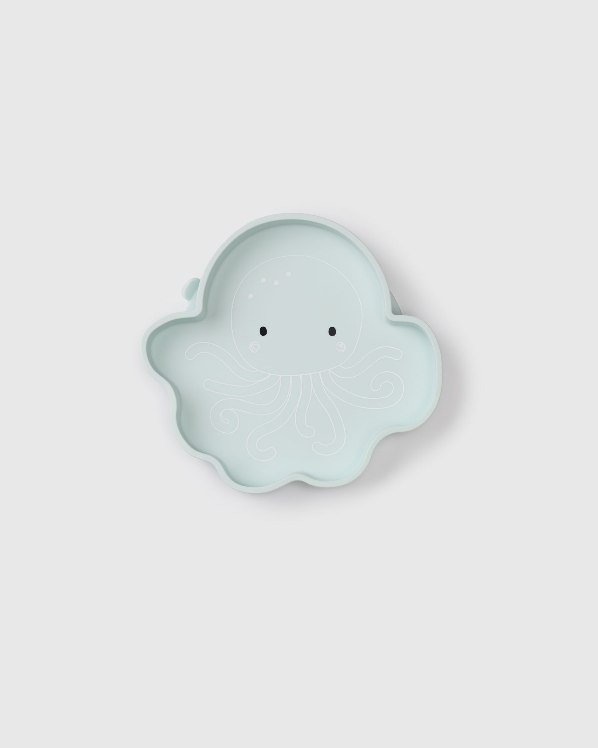 Loulou Lollipop Snack Plate in Olly Octopus — front view on white background