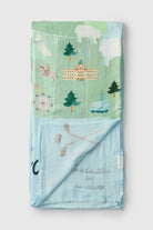 Loulou Lollipop bamboo cotton muslin swaddle blanket in Canada — front view on white background