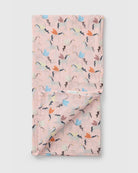 Loulou Lollipop bamboo cotton muslin swaddle blanket in Unicorn Ballet — front view on white background