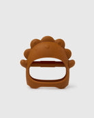 Loulou Lollipop Teething Mitt in Lion — front view on white background