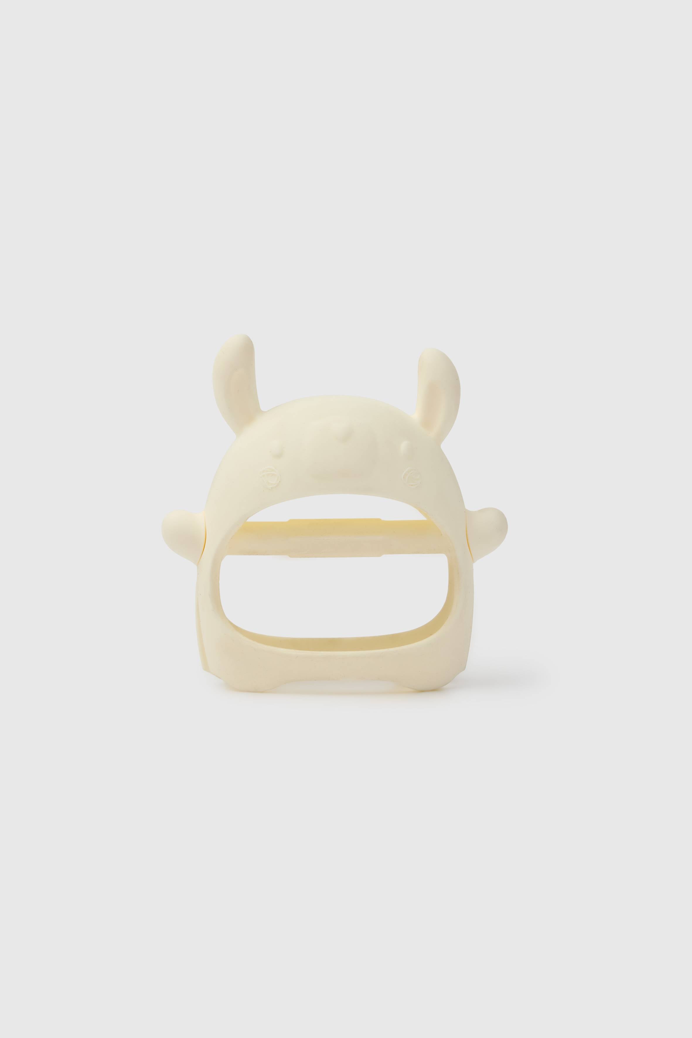 Loulou Lollipop Teething Mitt in Llama — front view on white background