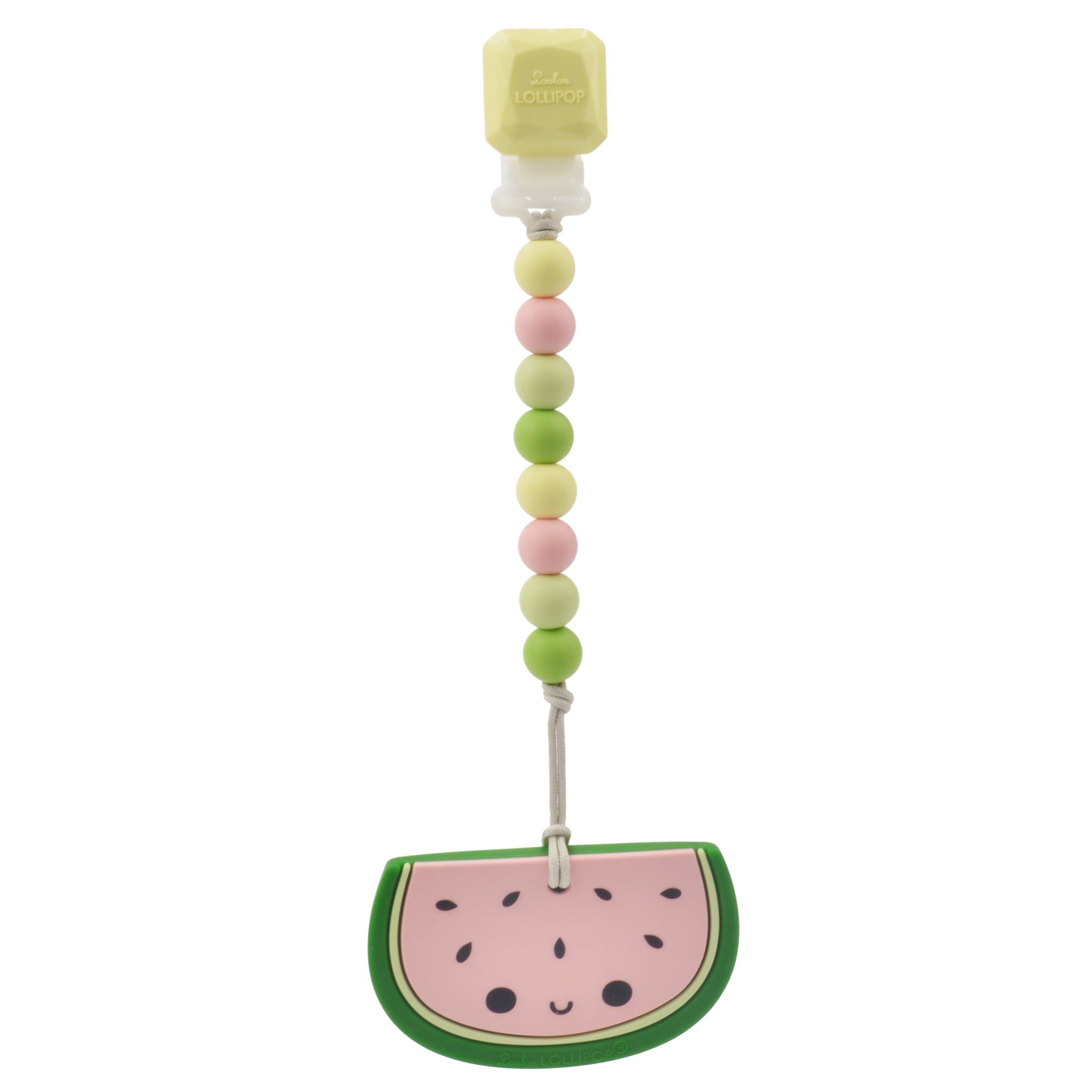 Gem-Pacifier-Clip-Teether-Set-Watermelon-1