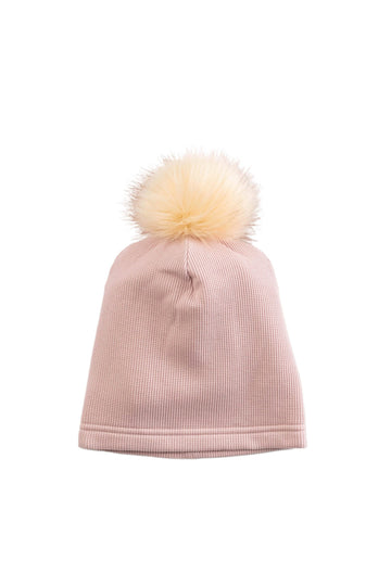 Waffle Pom Pom Hat