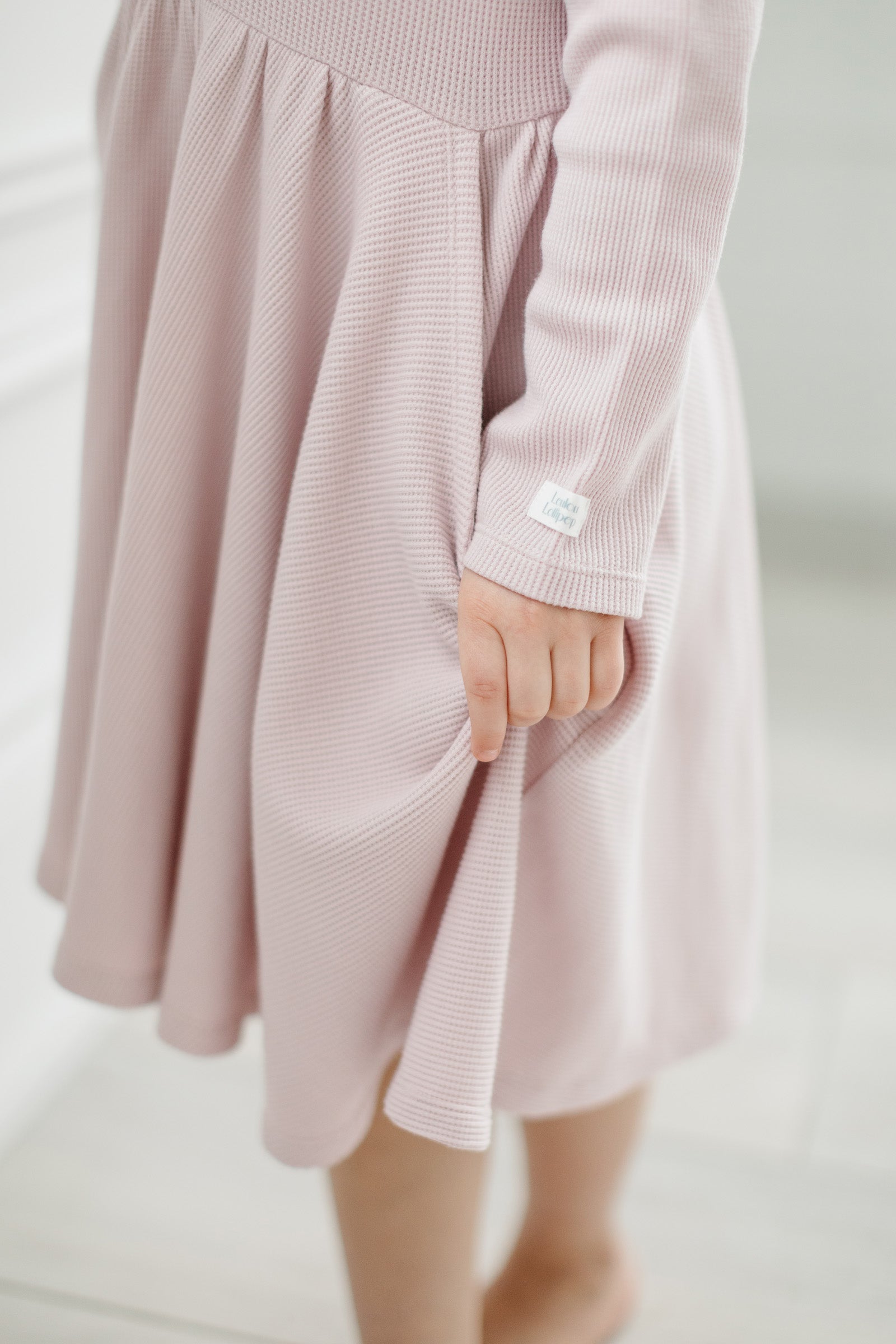 Waffle-Long-Sleeve-Skater-Dress-Blush-Pink-7