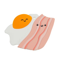 Silicone Teether Single Grow Loulou Lollipop Bacon and Egg 