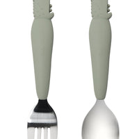 Born To Be Wild Kids spoon and fork set Eat Loulou Lollipop Alligator 