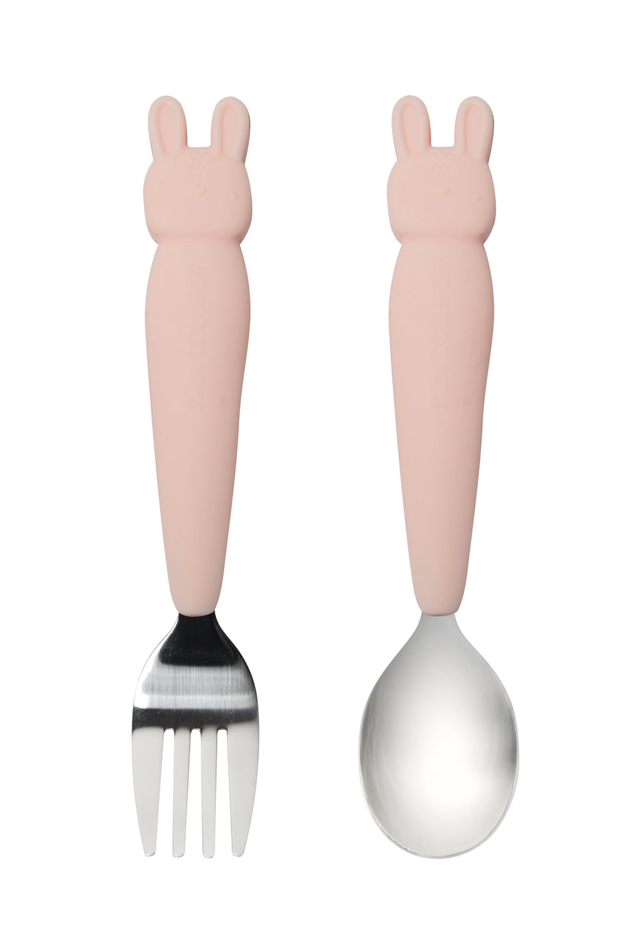 Born To Be Wild Kids spoon and fork set Eat Loulou Lollipop Bunny 