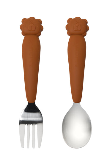 Born To Be Wild Kids spoon and fork set Eat Loulou Lollipop Elephant 