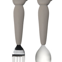 Born To Be Wild Kids spoon and fork set Eat Loulou Lollipop Rhino 