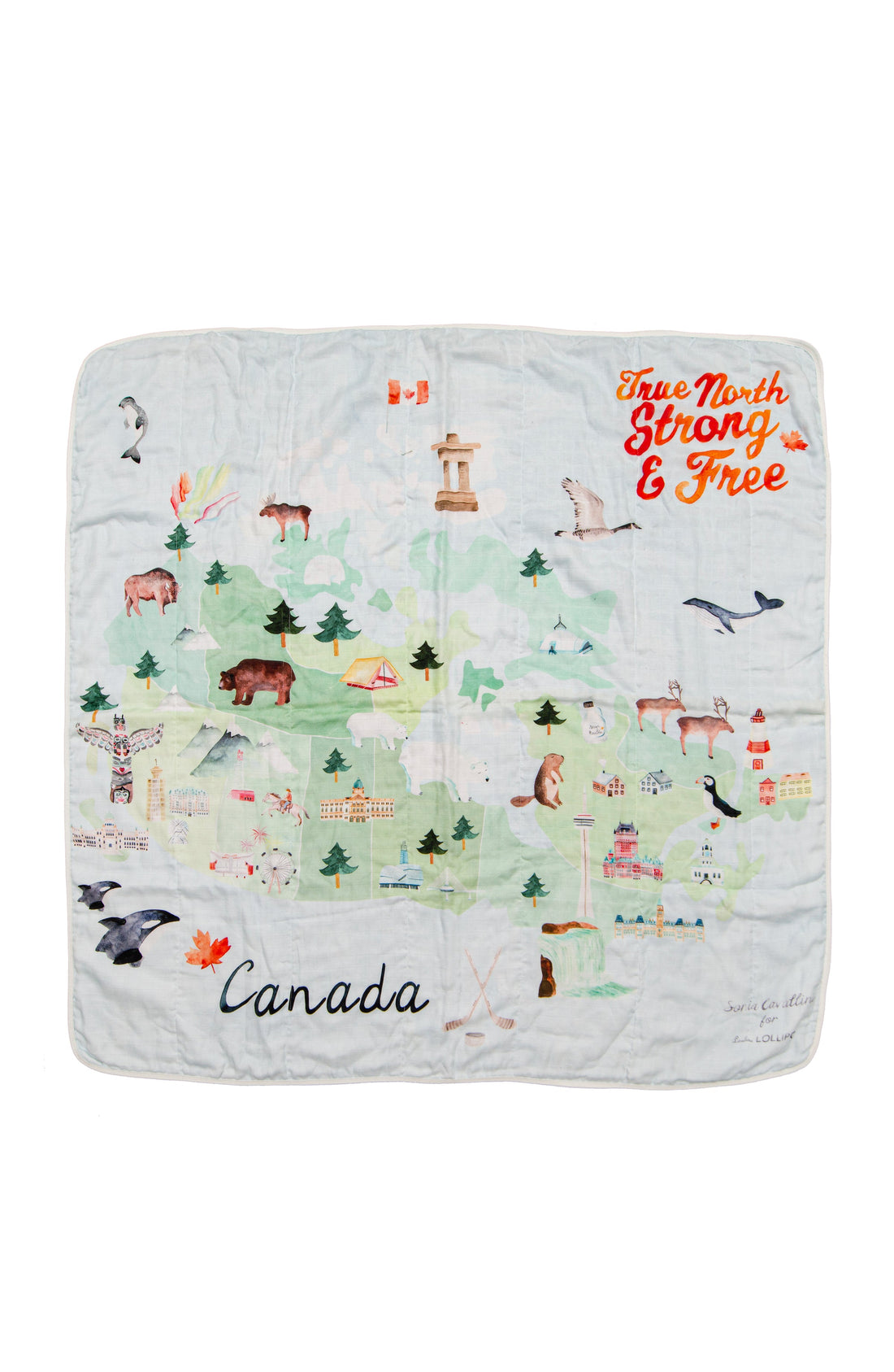 Muslin Quilt Blanket Sleep & Swaddle Loulou Lollipop Canada 