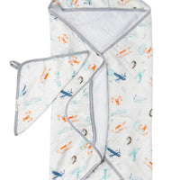 Hooded Towel Set Bathe Loulou Lollipop Born To Fly 
