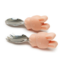 Born to be Wild Learning spoon/fork set Eat Loulou Lollipop Bunny 