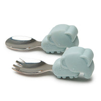 Born to be Wild Learning spoon/fork set Eat Loulou Lollipop Elephant 