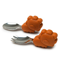 Born to be Wild Learning spoon/fork set Eat Loulou Lollipop Lion 