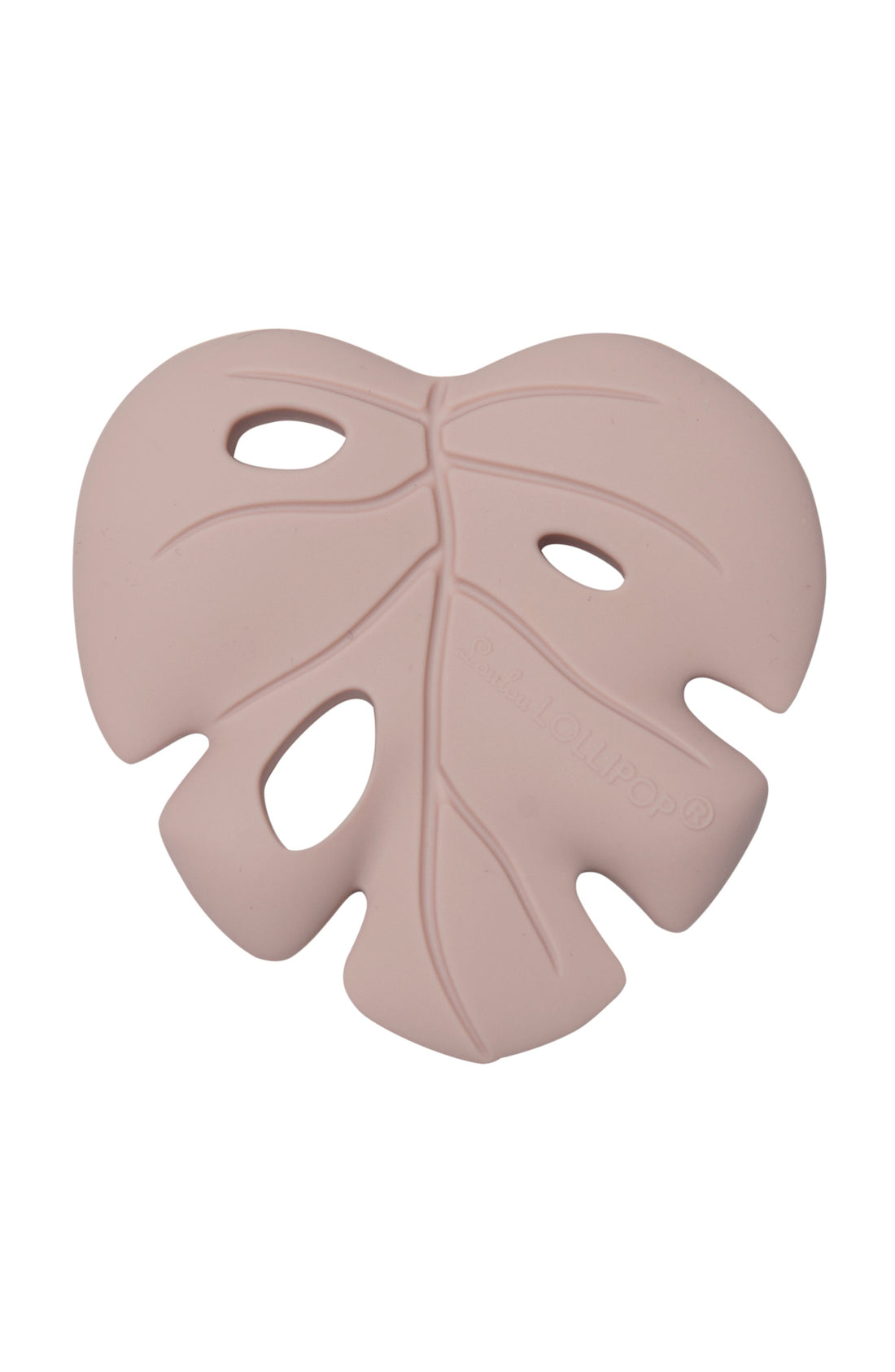 Monstera Silicone Teether Grow Loulou Lollipop Pink 