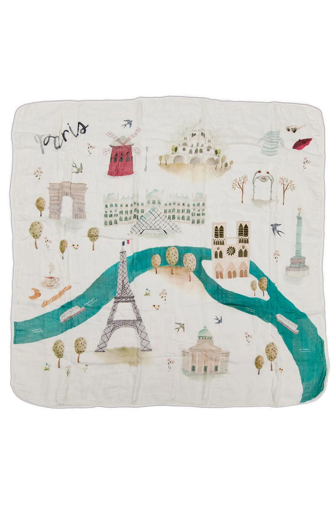 Muslin Quilt Blanket Sleep & Swaddle Loulou Lollipop Paris 