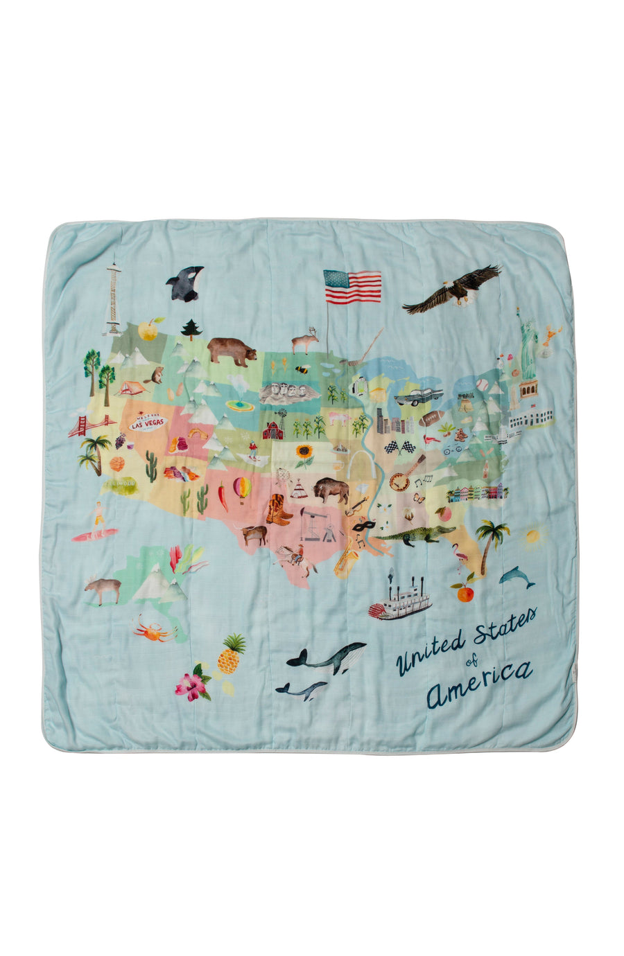 Muslin Quilt Blanket Sleep & Swaddle Loulou Lollipop USA 