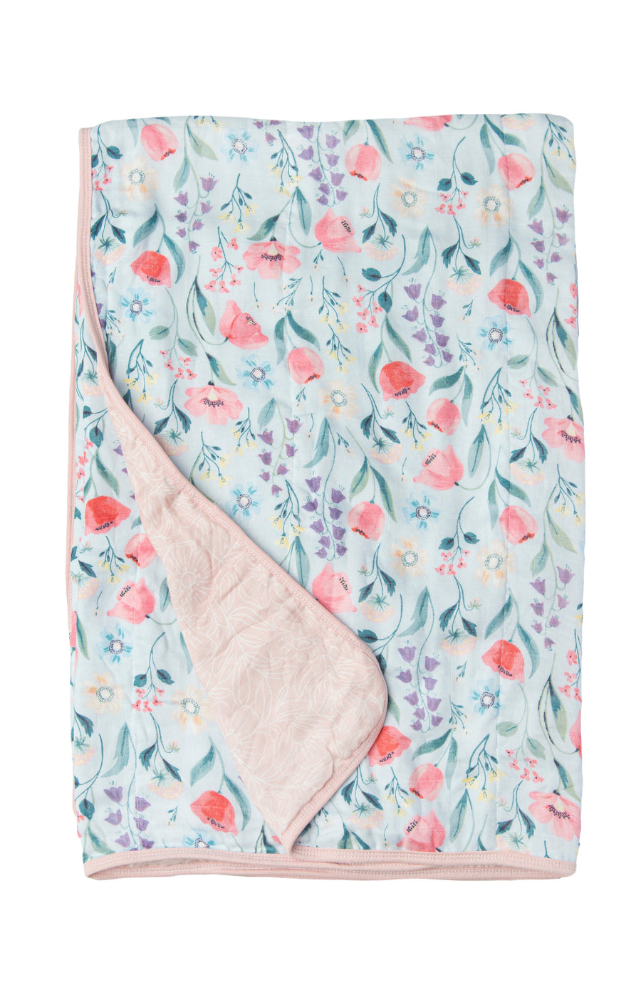Muslin Quilt Blanket Sleep & Swaddle Loulou Lollipop Rosey Bloom 