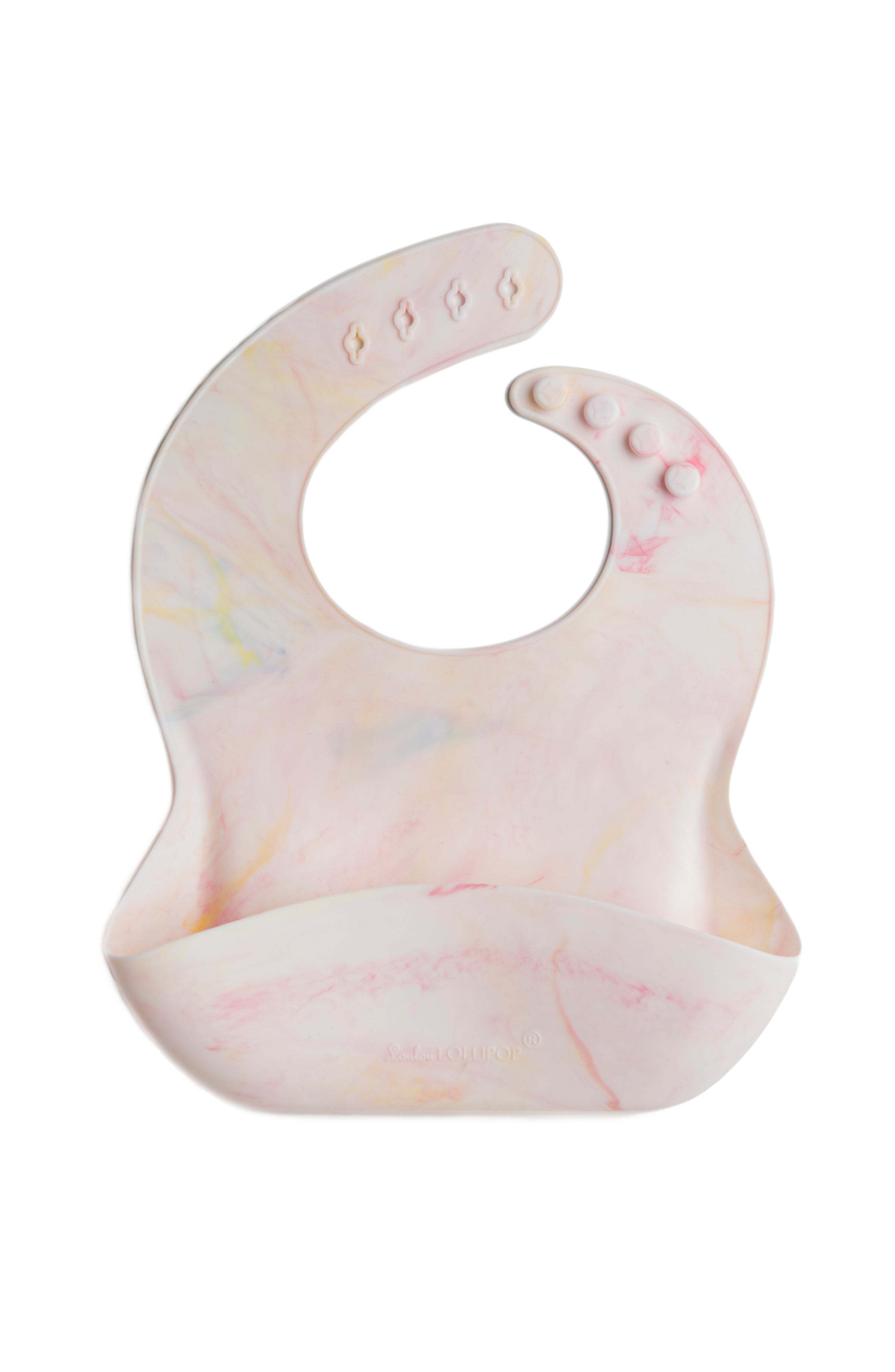 Silicone Bib Eat Loulou Lollipop Rainbow Tie Dye 