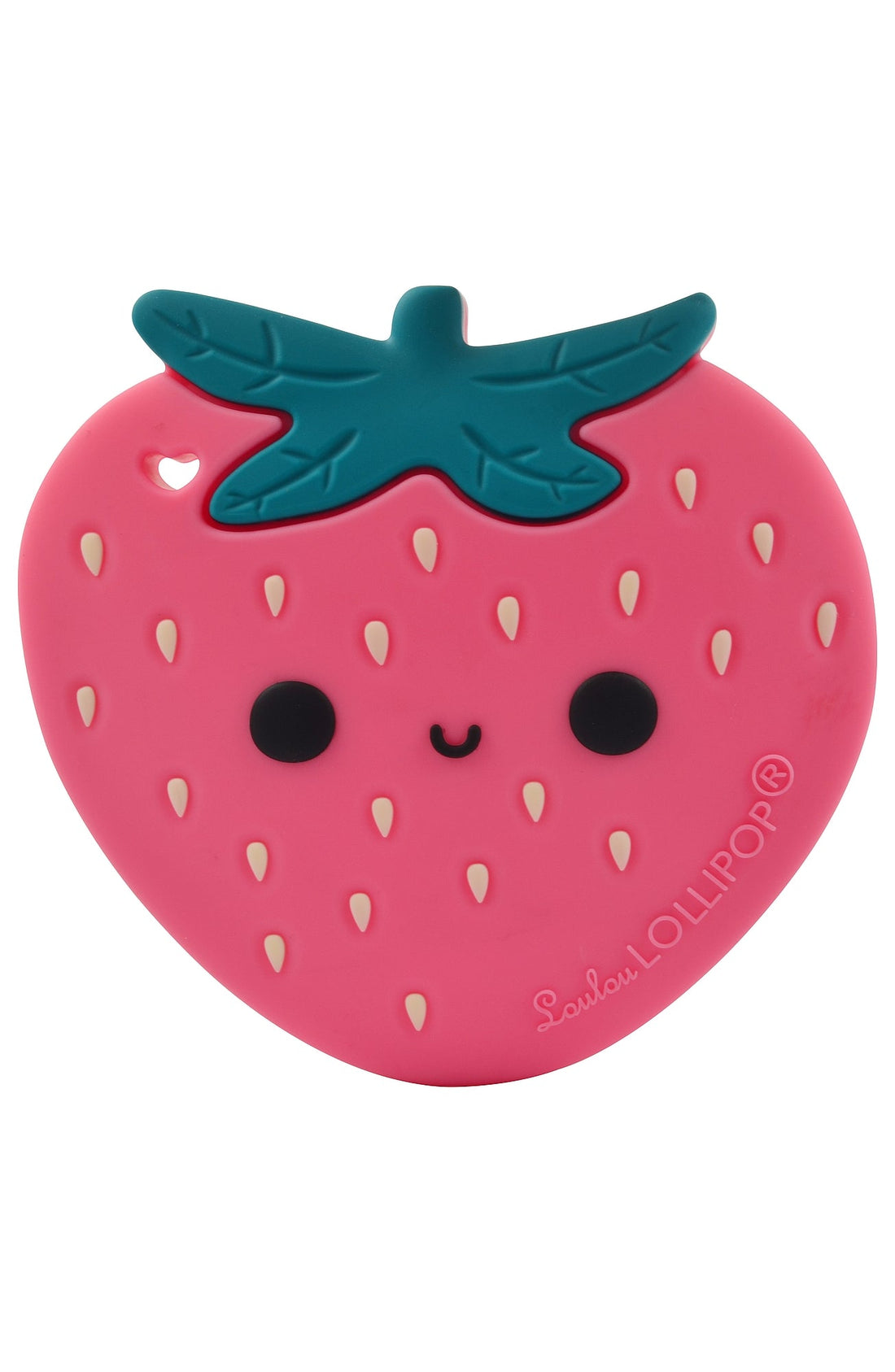 Silicone Teether Single Grow Loulou Lollipop Strawberry 