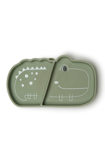 Born to be Wild Silicone Snack Plate Eat Loulou Lollipop Alligator 