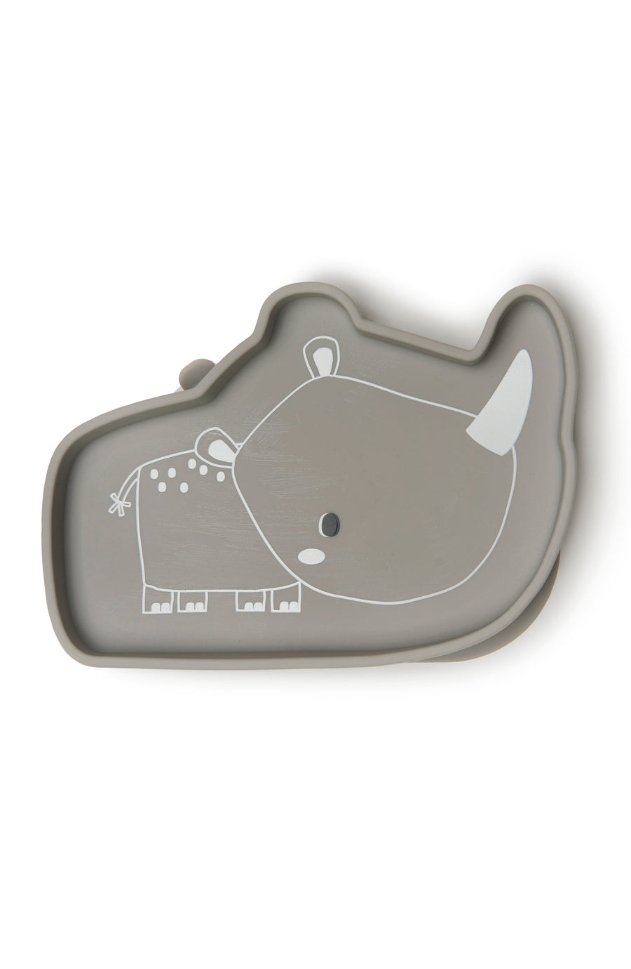 Born to be Wild Silicone Snack Plate Eat Loulou Lollipop Rhino 