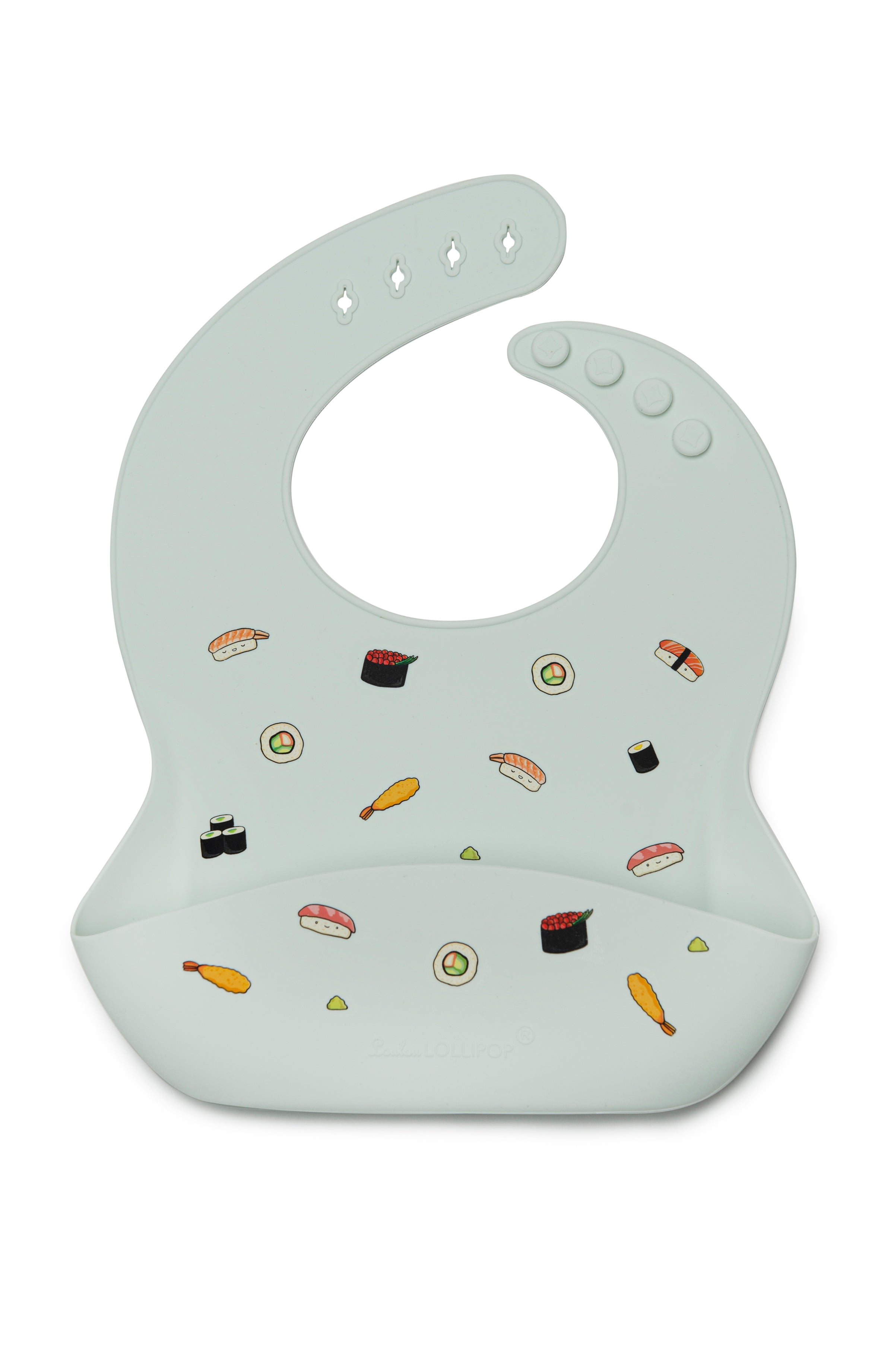 Silicone Bib Printed Eat Loulou Lollipop Sushi 