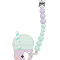 Silicone Teether Set Grow Loulou Lollipop Taro Bubble Tea 